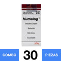 HUMALOG LISPRO SOL. 100UI/ML. (COMBO 30 PZA)📦