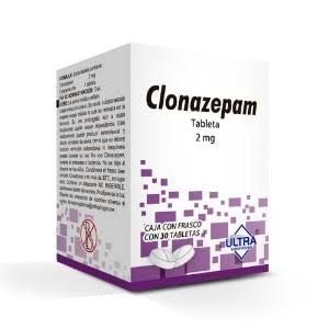 CLONAZEPAM 2 MG 30 TABLETAS GENÉRICO ULTRA LAB RX.