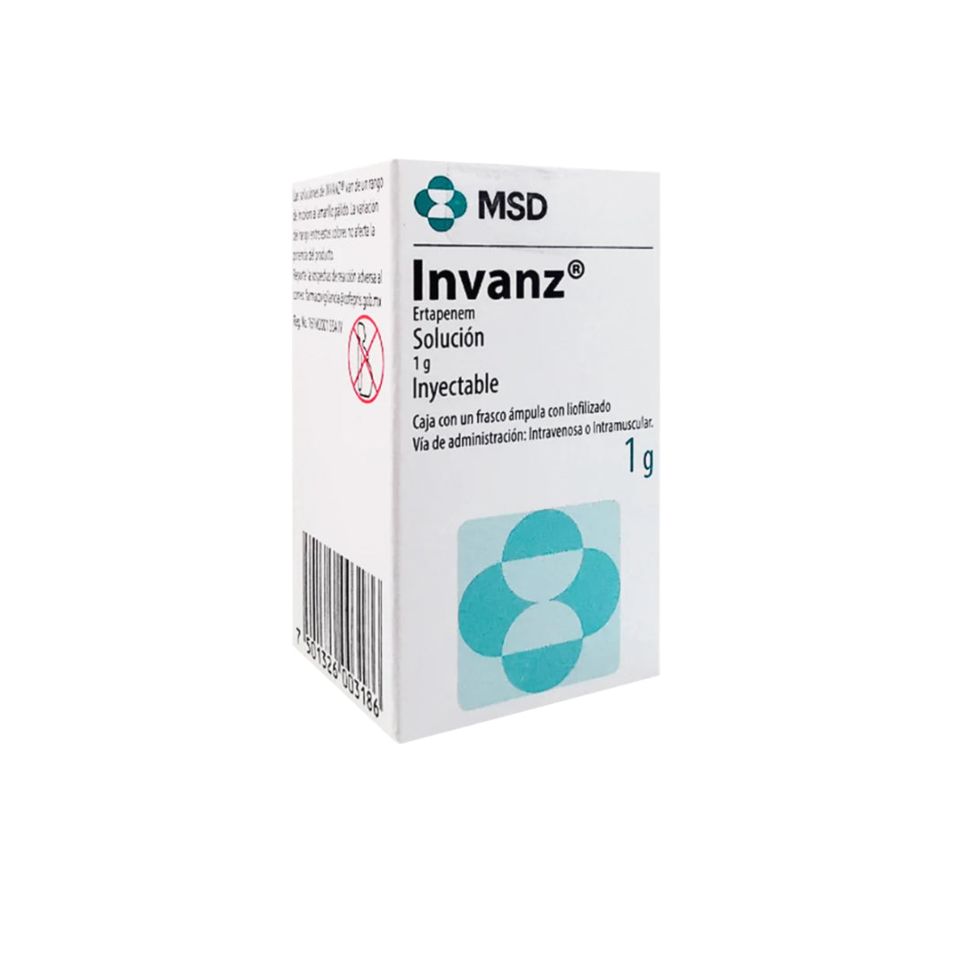 INVANZ 1 G SOL INY. RX.
